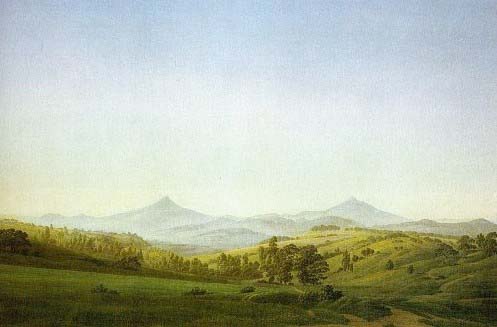 Bohemian Landscape with the Milesovka